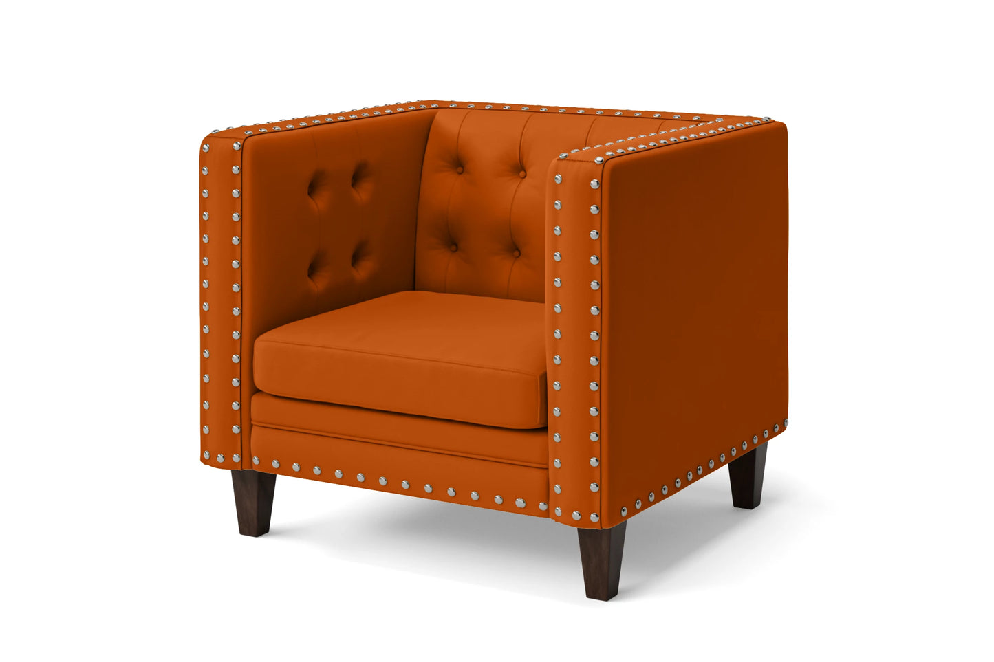 Rovigo Armchair Orange Leather