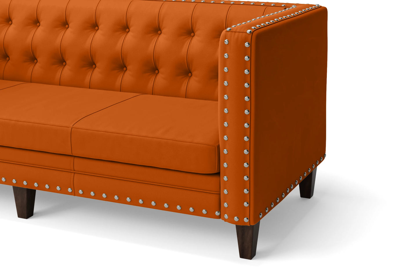 Rovigo Armchair Orange Leather