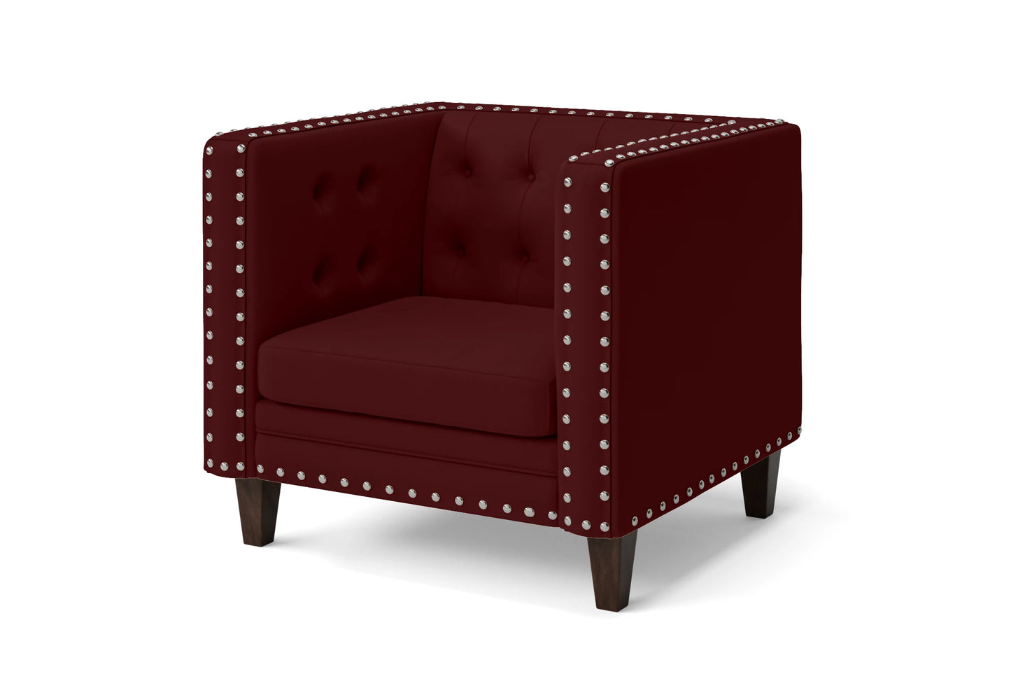 Rovigo Armchair Red Leather