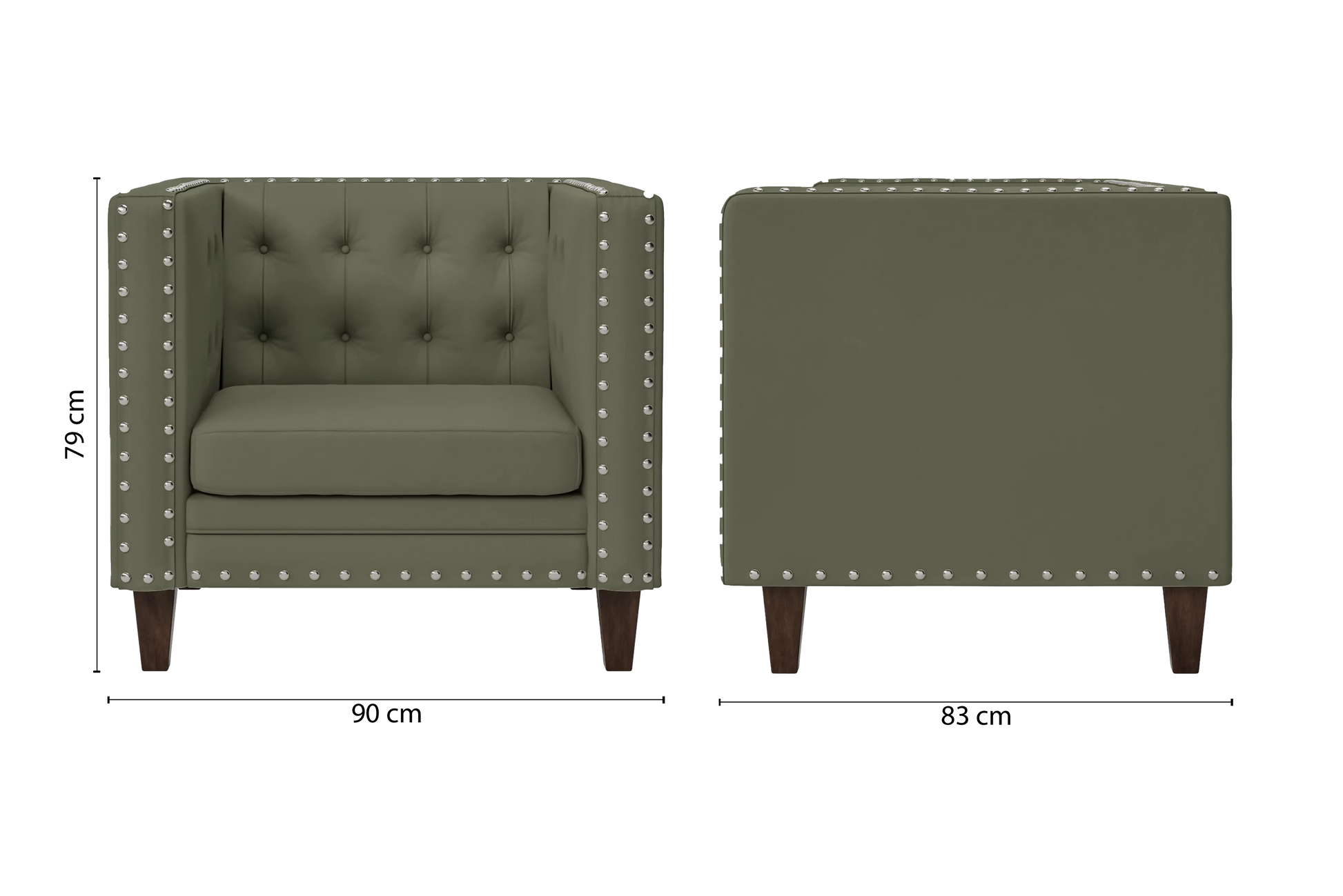 Rovigo Armchair Sage Leather