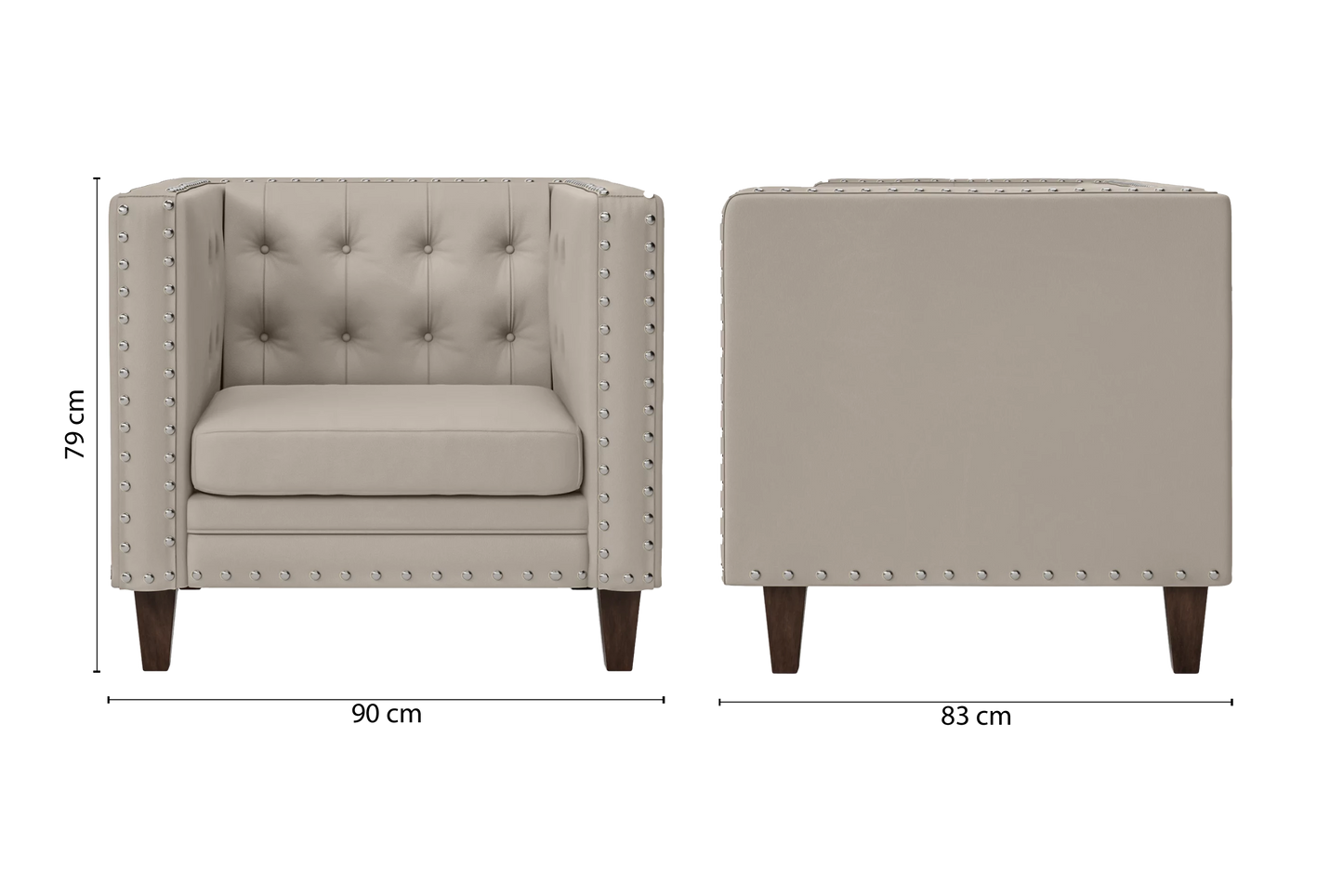 Rovigo Armchair Sand Leather