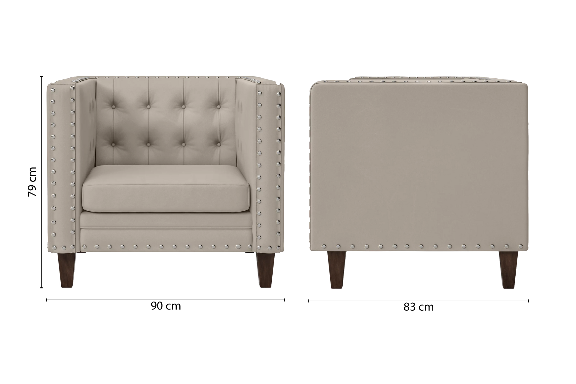 Rovigo Armchair Sand Leather