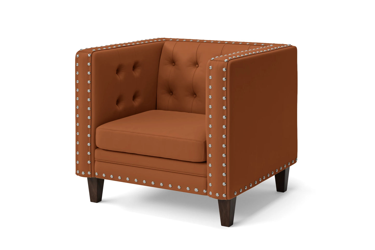 Rovigo Armchair Tan Brown Leather