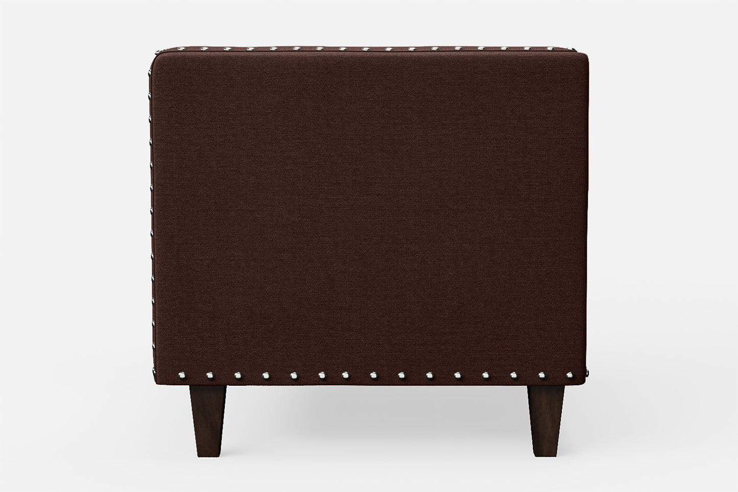 Rovigo Armchair Coffee Brown Linen Fabric