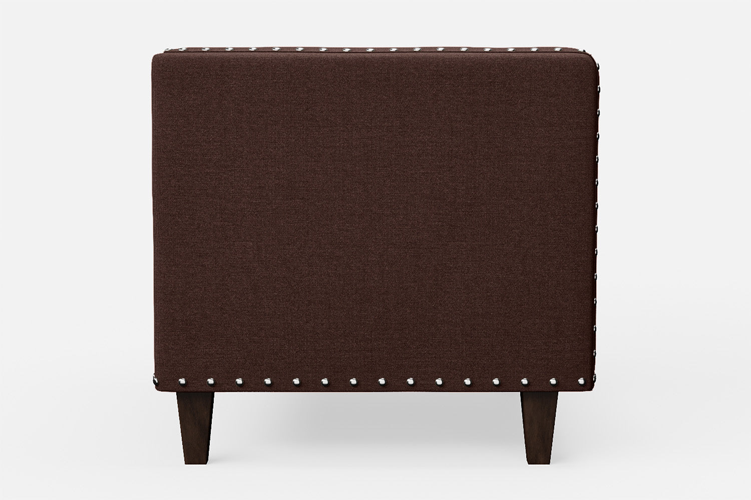 Rovigo Armchair Coffee Brown Linen Fabric