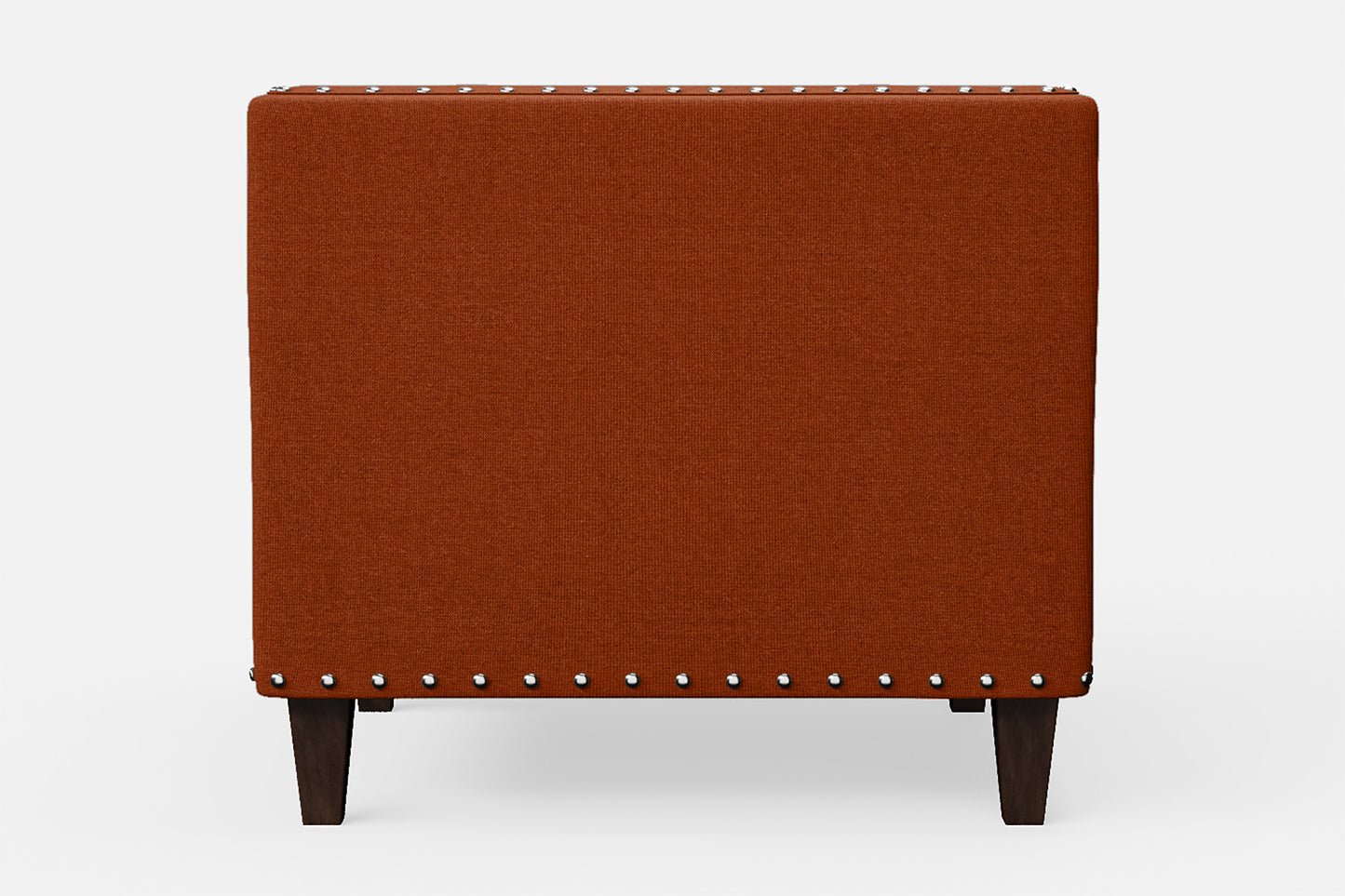 Rovigo Armchair Orange Linen Fabric