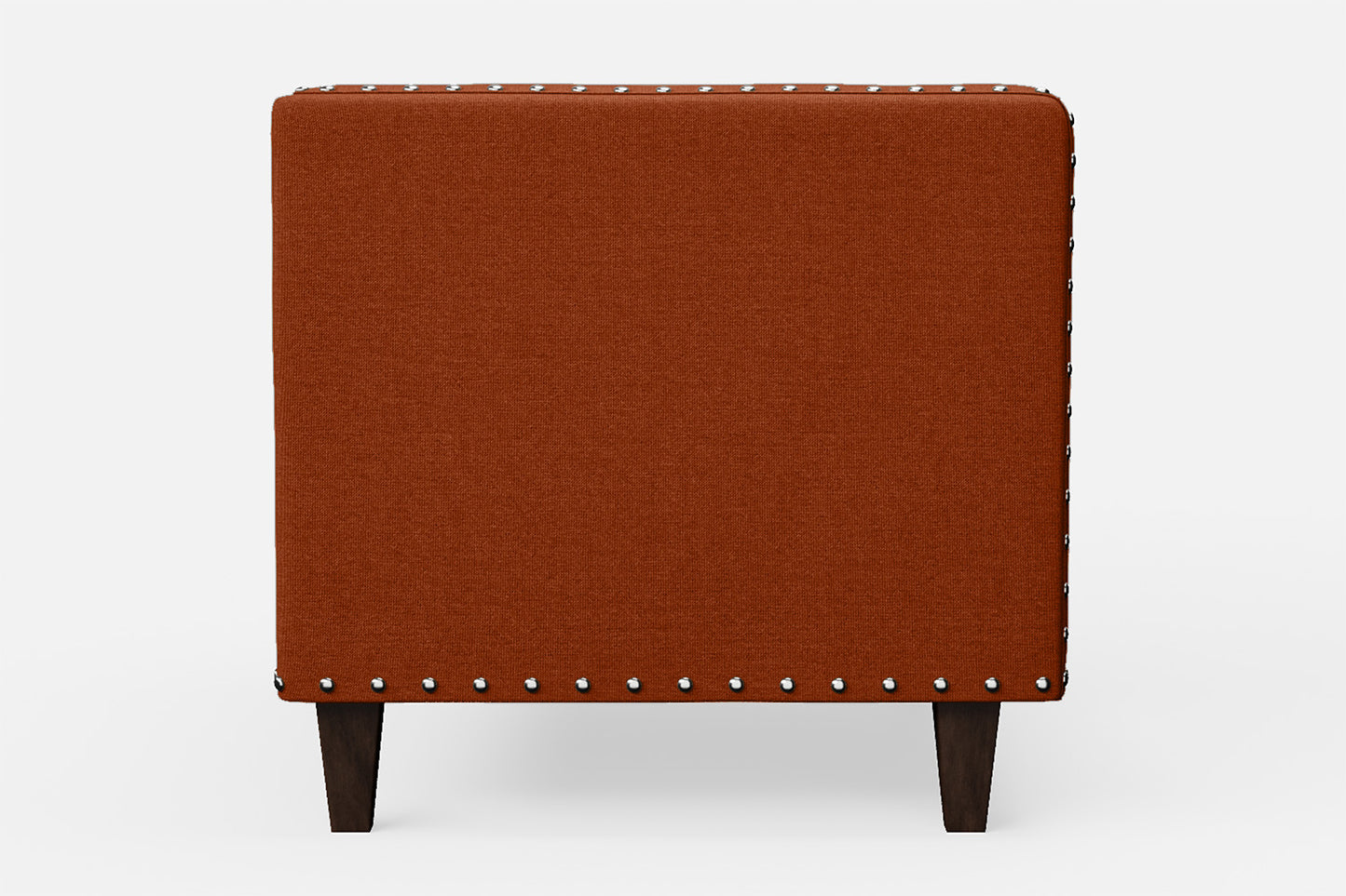 Rovigo Armchair Orange Linen Fabric