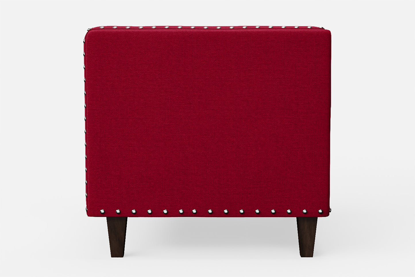 Rovigo Armchair Red Linen Fabric