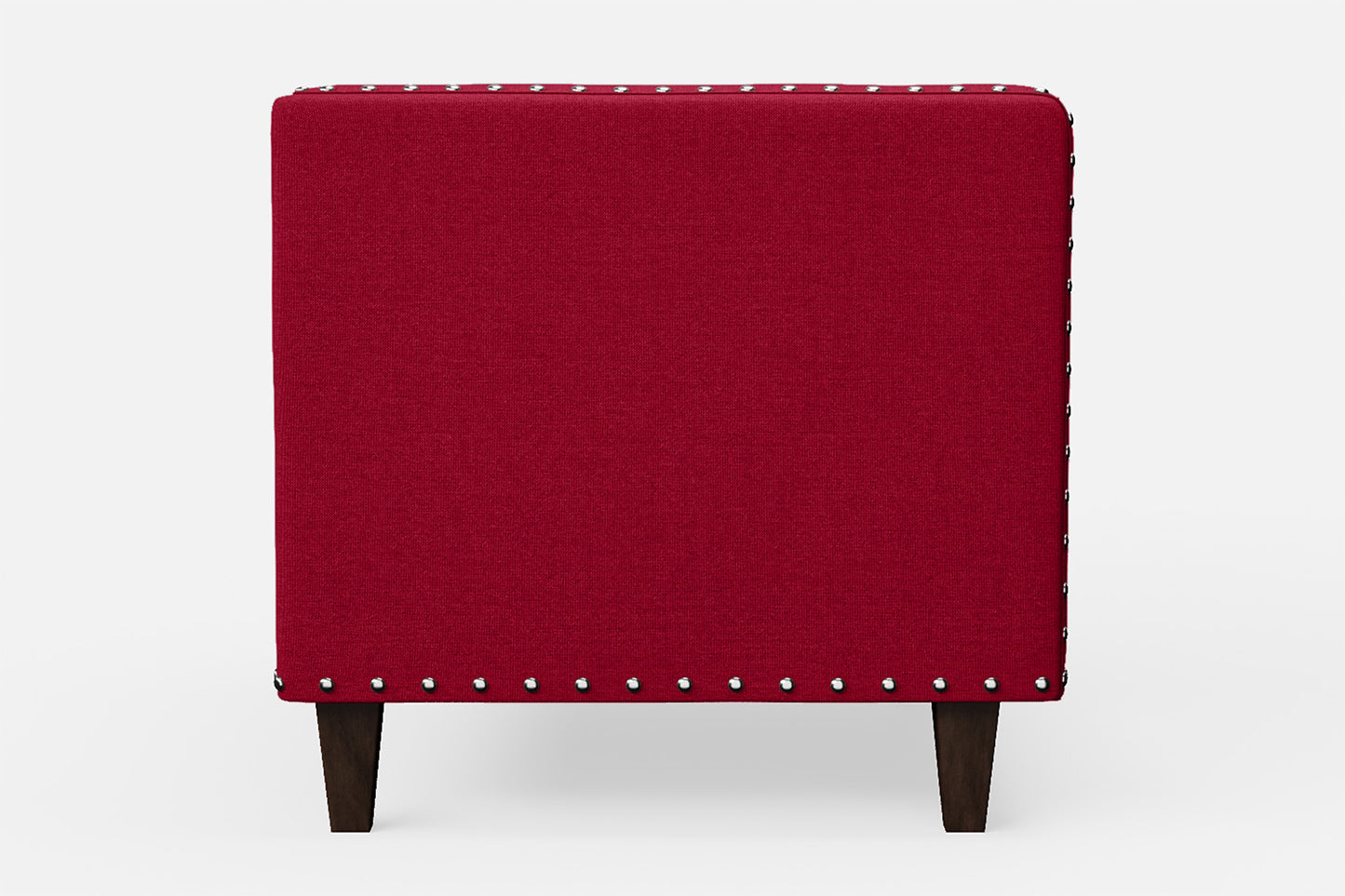 Rovigo Armchair Red Linen Fabric