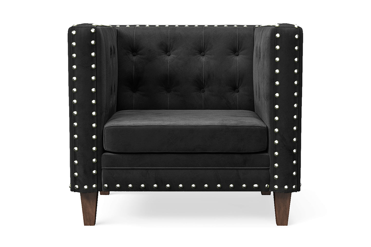 Rovigo Armchair Black Velvet