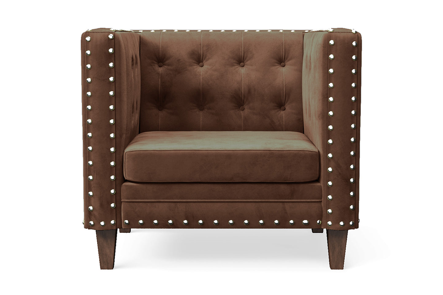 Rovigo Armchair Coffee Brown Velvet