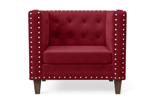 Rovigo Armchair Red Velvet