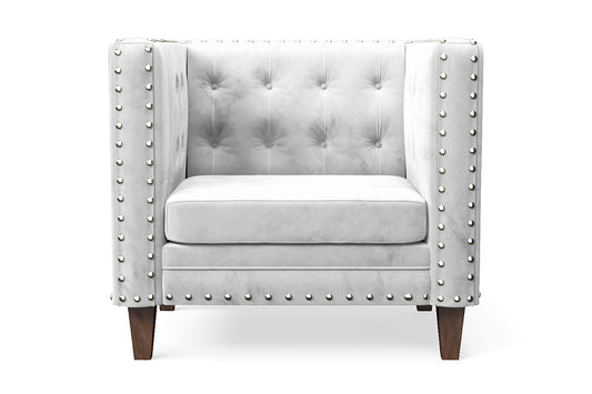 Rovigo Armchair White Velvet