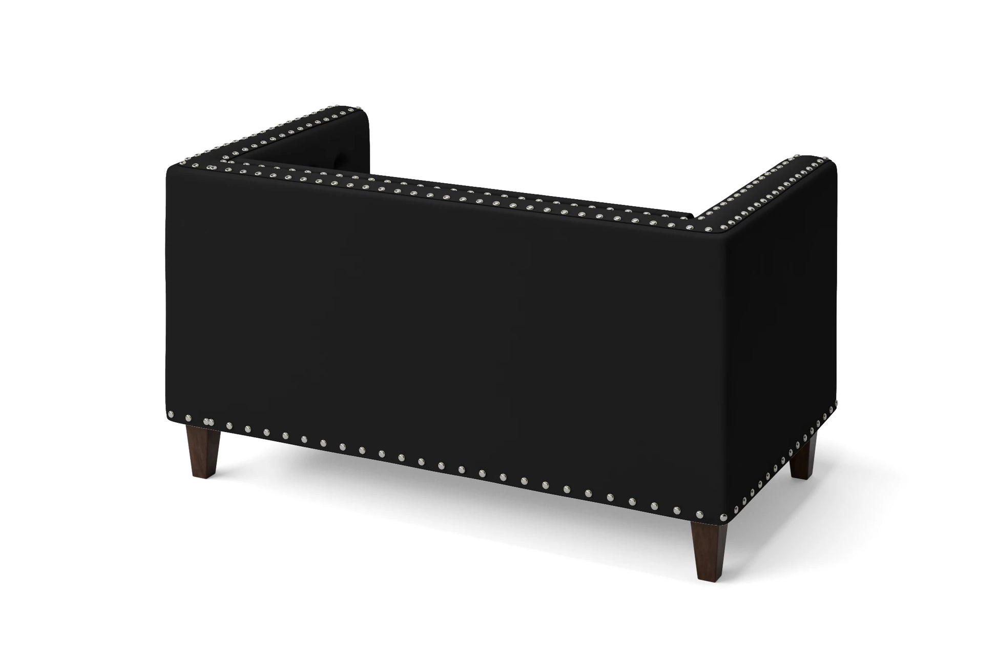 Rovigo 2 Seater Sofa Black Leather