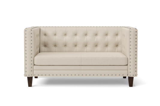 Rovigo 2 Seater Sofa Cream Leather