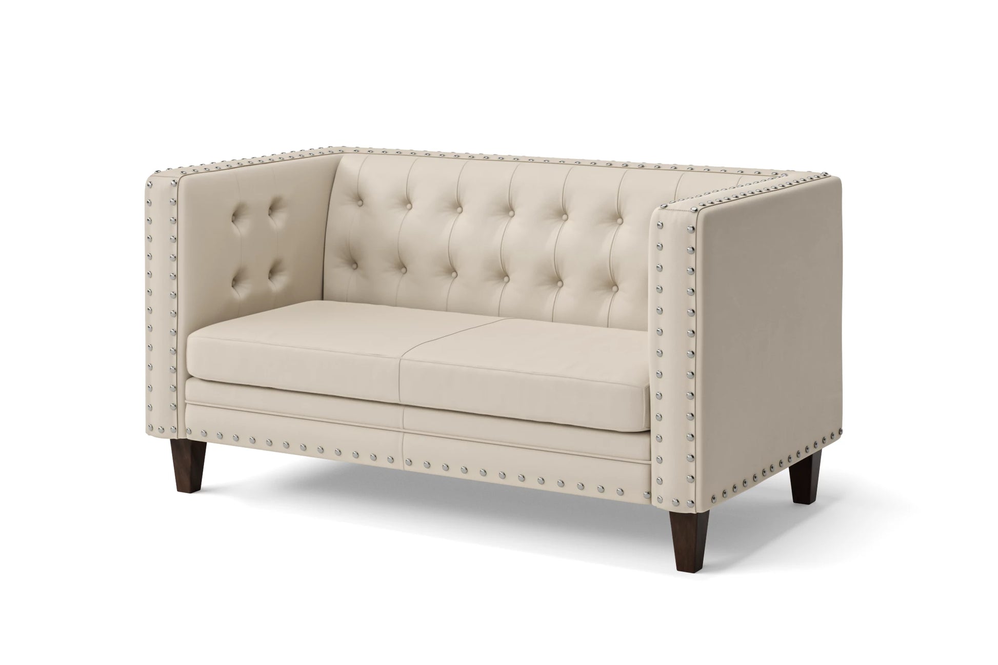 Rovigo 2 Seater Sofa Cream Leather