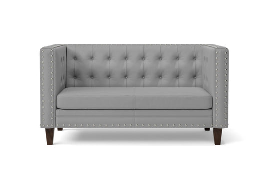 Rovigo 2 Seater Sofa Grey Leather