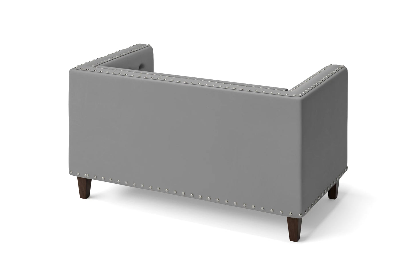 Rovigo 2 Seater Sofa Grey Leather