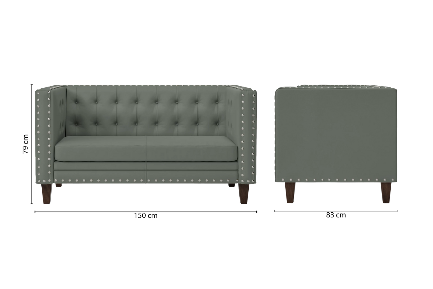 Rovigo 2 Seater Sofa Lush Leather