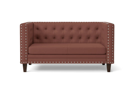 Rovigo 2 Seater Sofa Mauve Leather