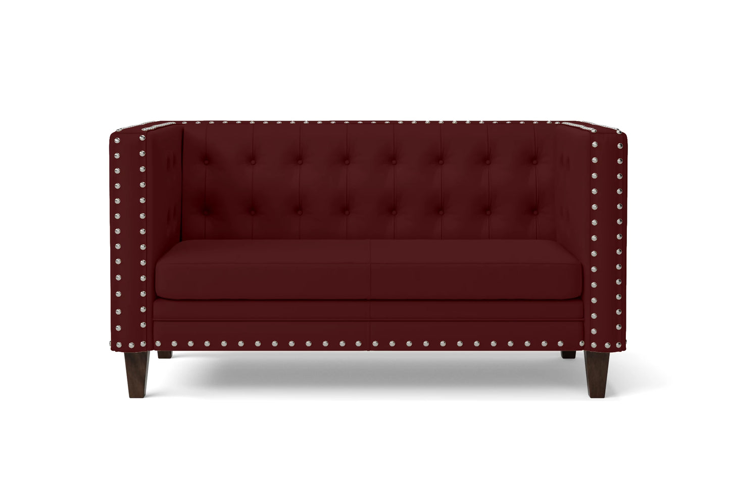 Rovigo 2 Seater Sofa Red Leather