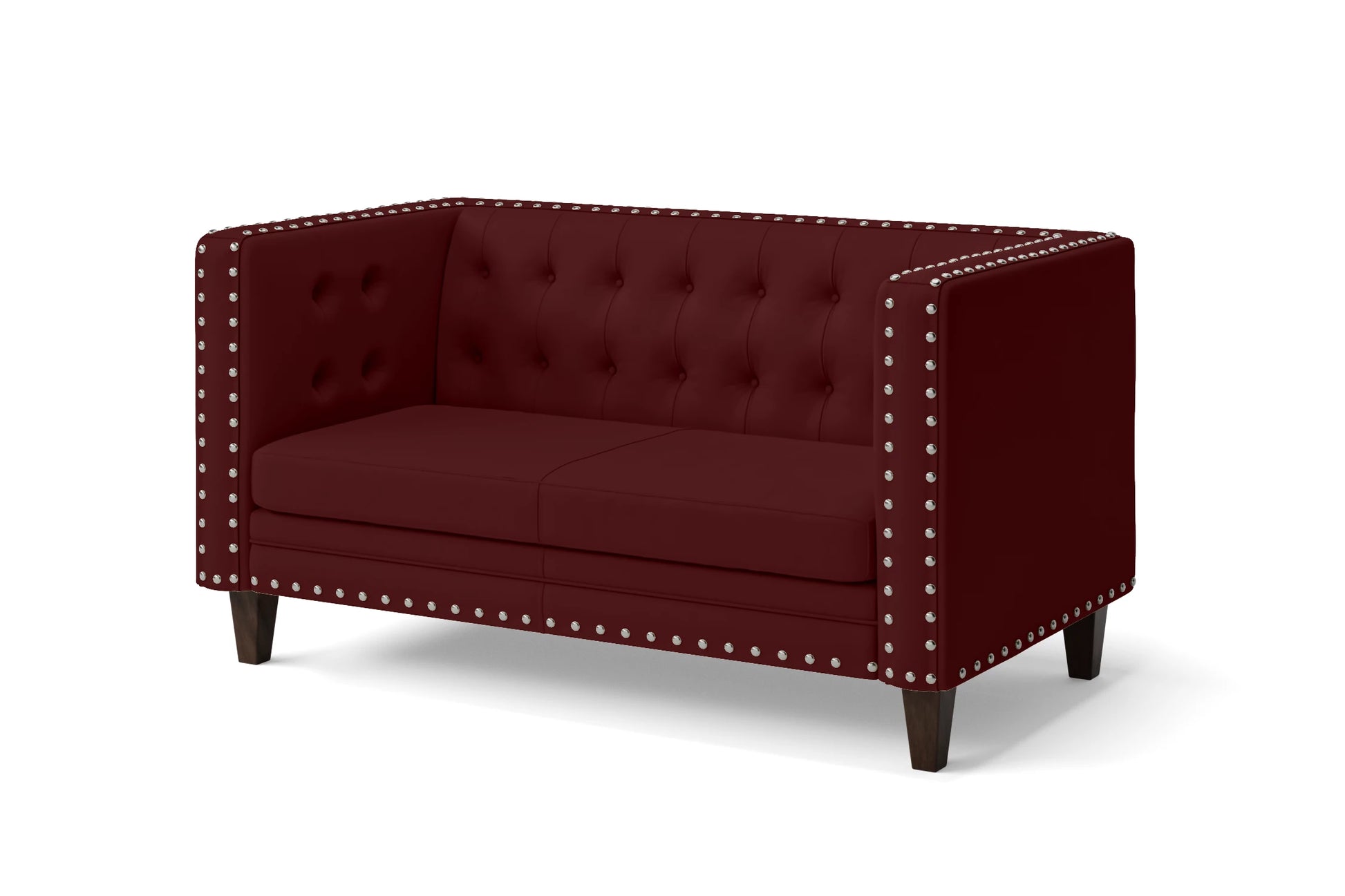 Rovigo 2 Seater Sofa Red Leather