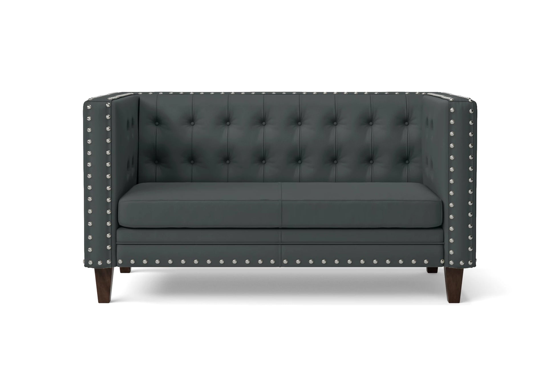 Rovigo 2 Seater Sofa Slate Leather