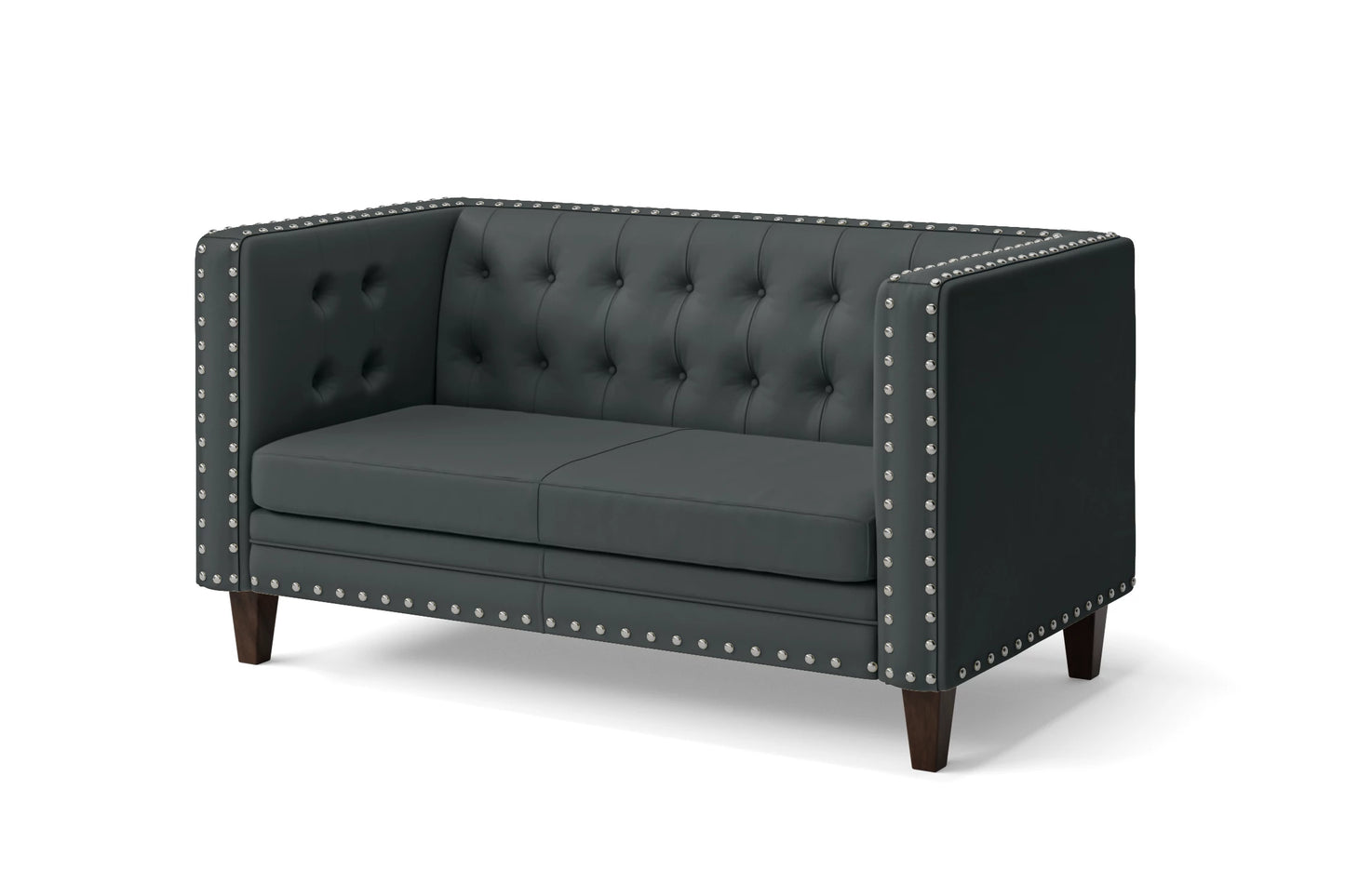 Rovigo 2 Seater Sofa Slate Leather