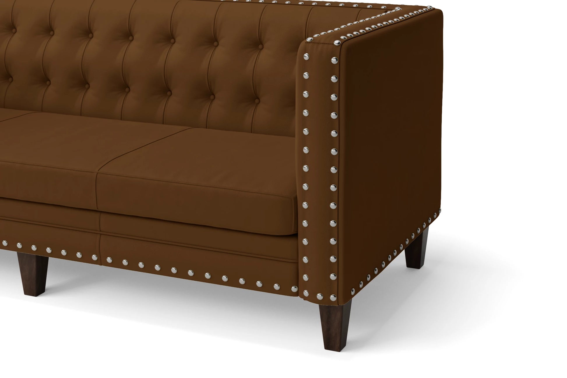 Rovigo 2 Seater Sofa Walnut Brown Leather