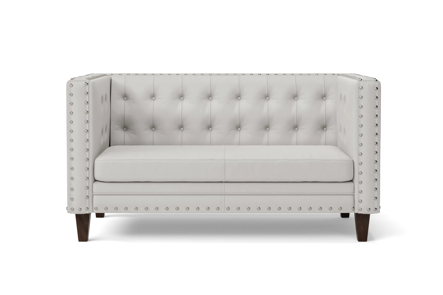 Rovigo 2 Seater Sofa White Leather