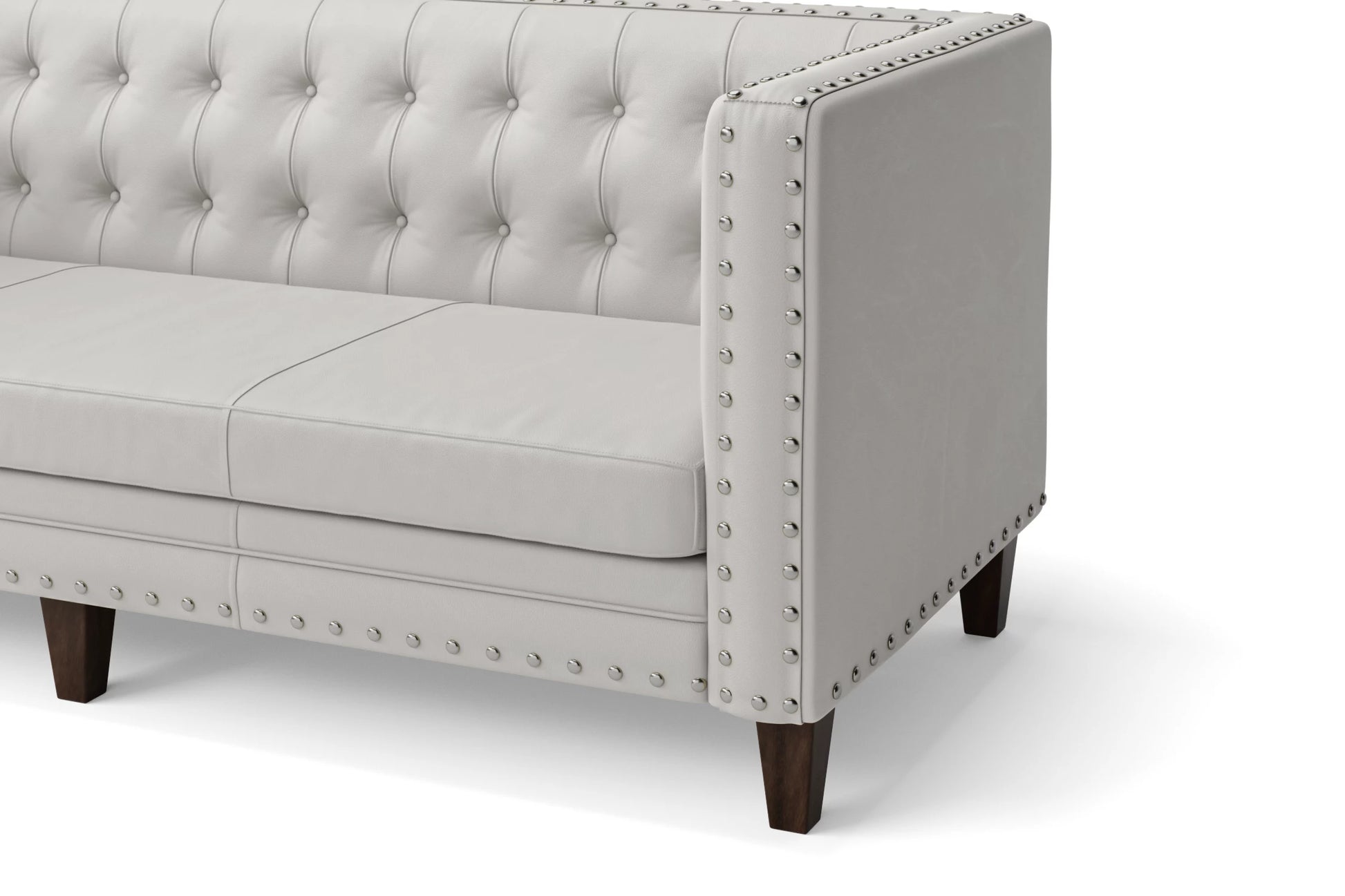 Rovigo 2 Seater Sofa White Leather