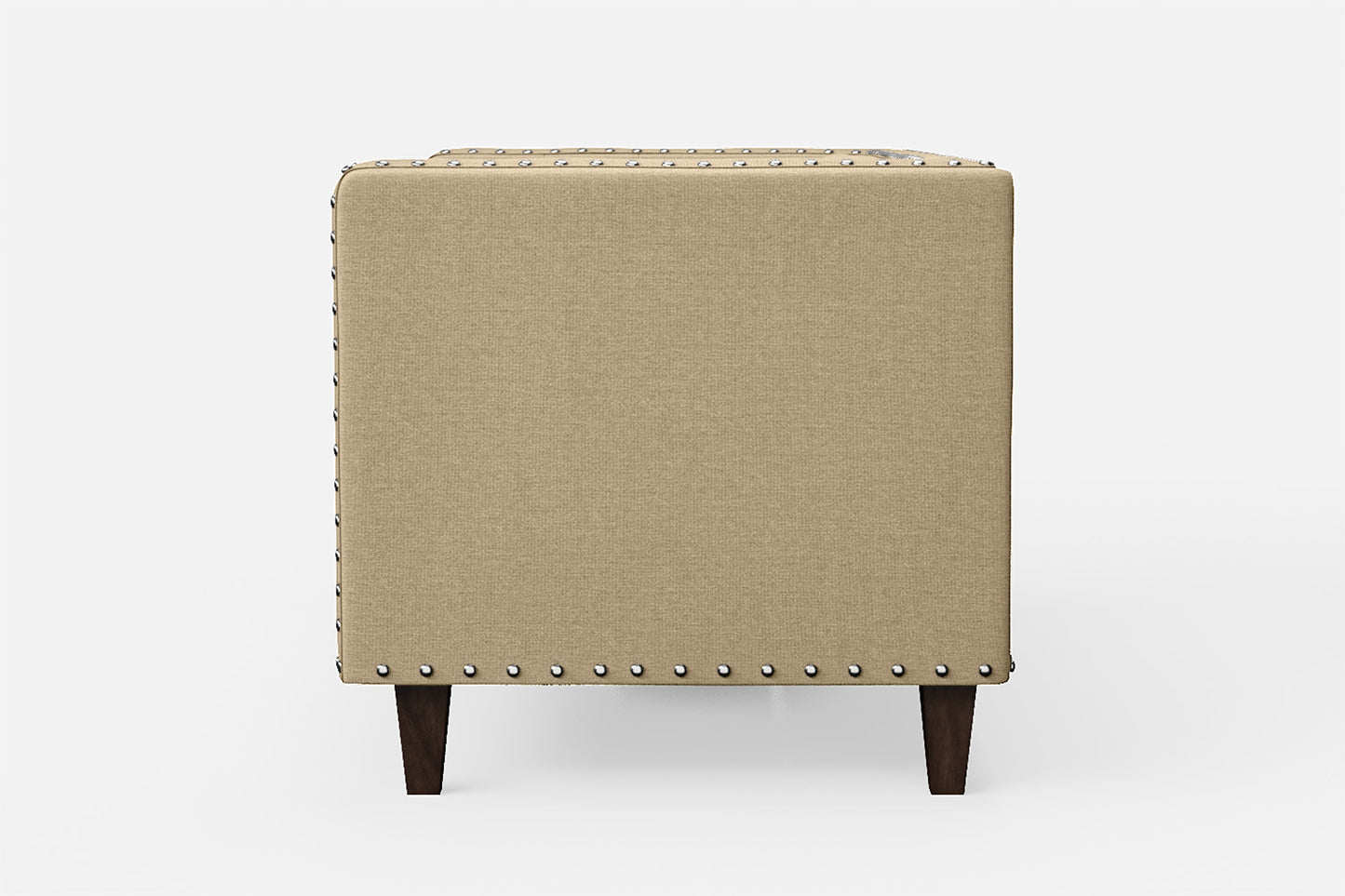 Rovigo 2 Seater Sofa Beige Linen Fabric