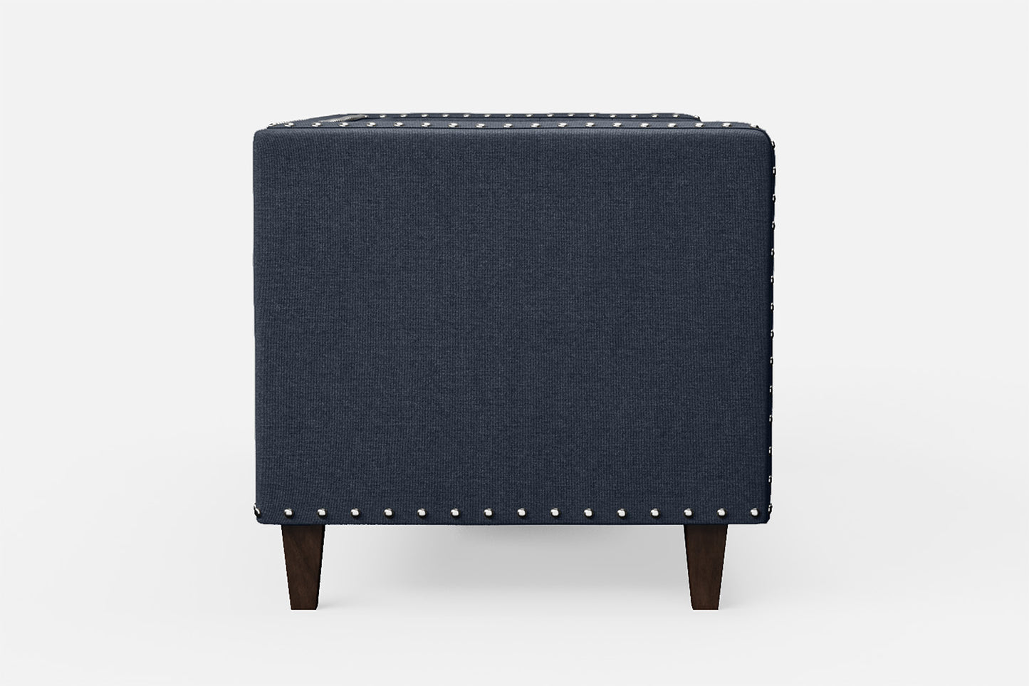 Rovigo 2 Seater Sofa Dark Blue Linen Fabric