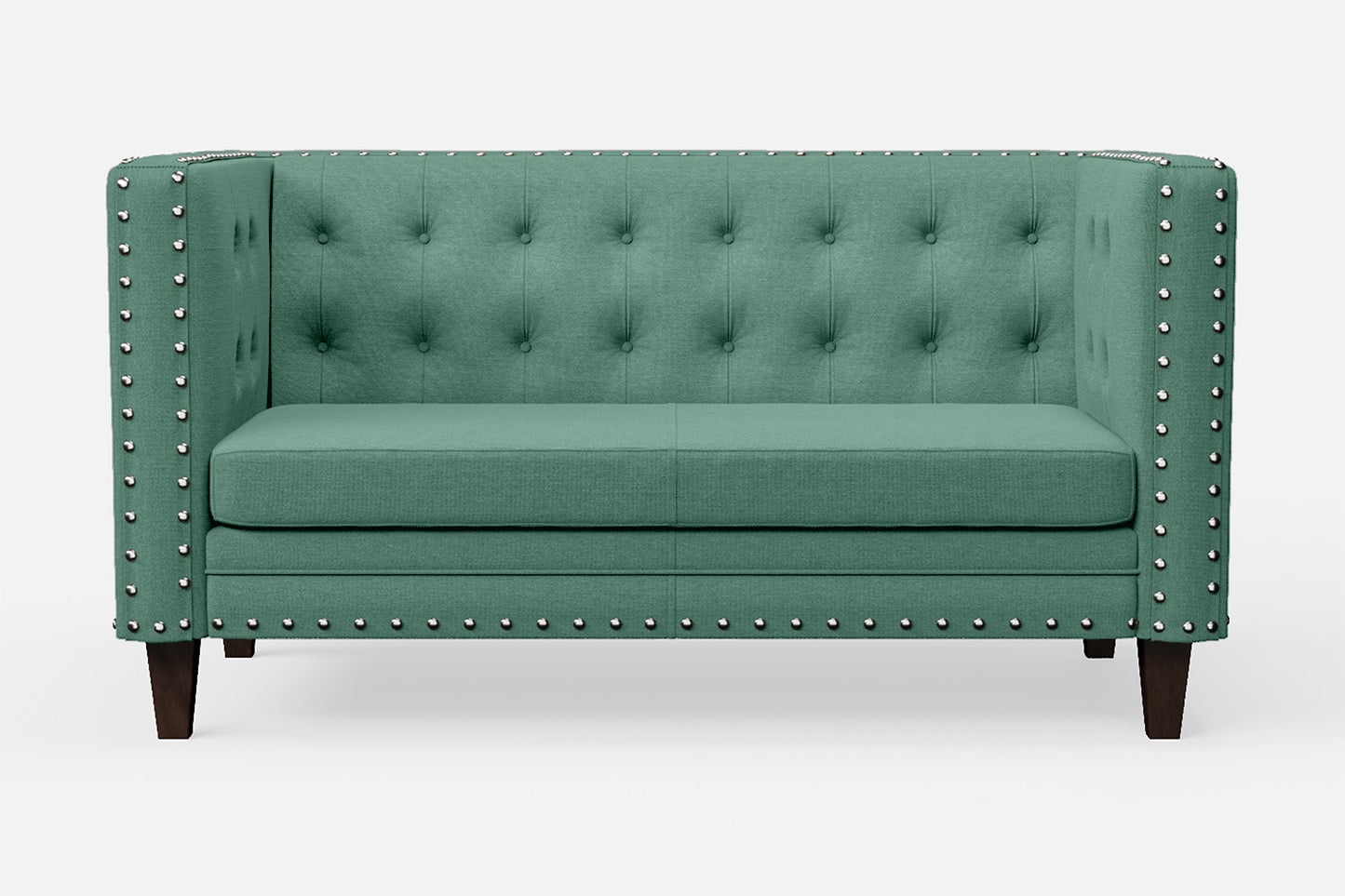 Rovigo 2 Seater Sofa Mint Green Linen Fabric