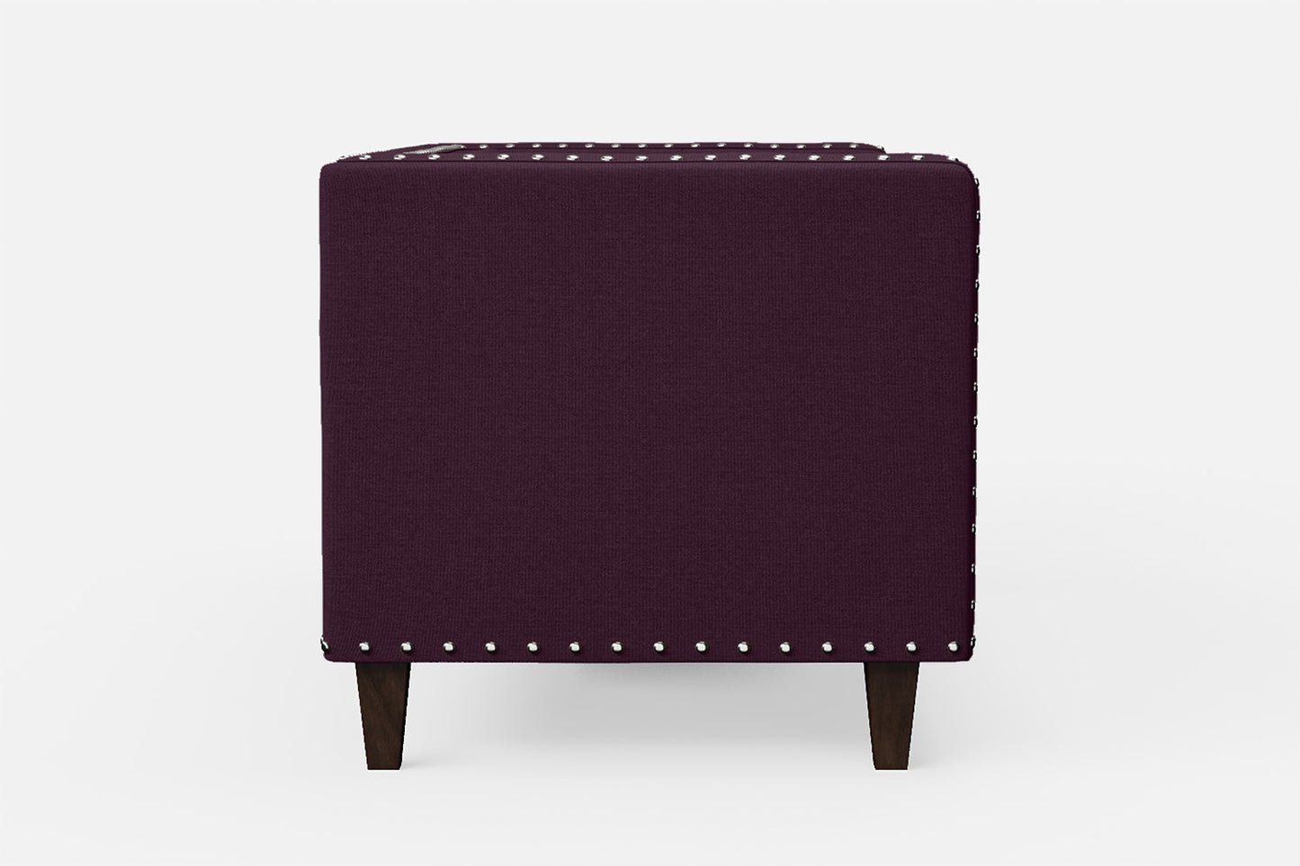 Rovigo 2 Seater Sofa Purple Linen Fabric