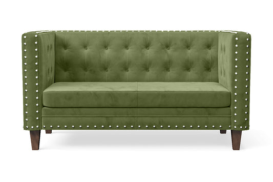 Rovigo 2 Seater Sofa Lime Velvet