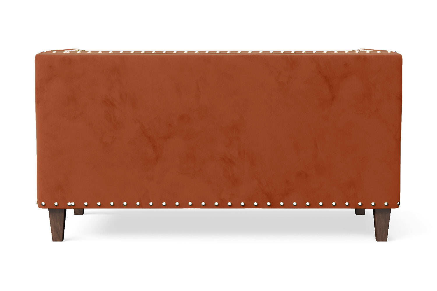 Rovigo 2 Seater Sofa Orange Velvet