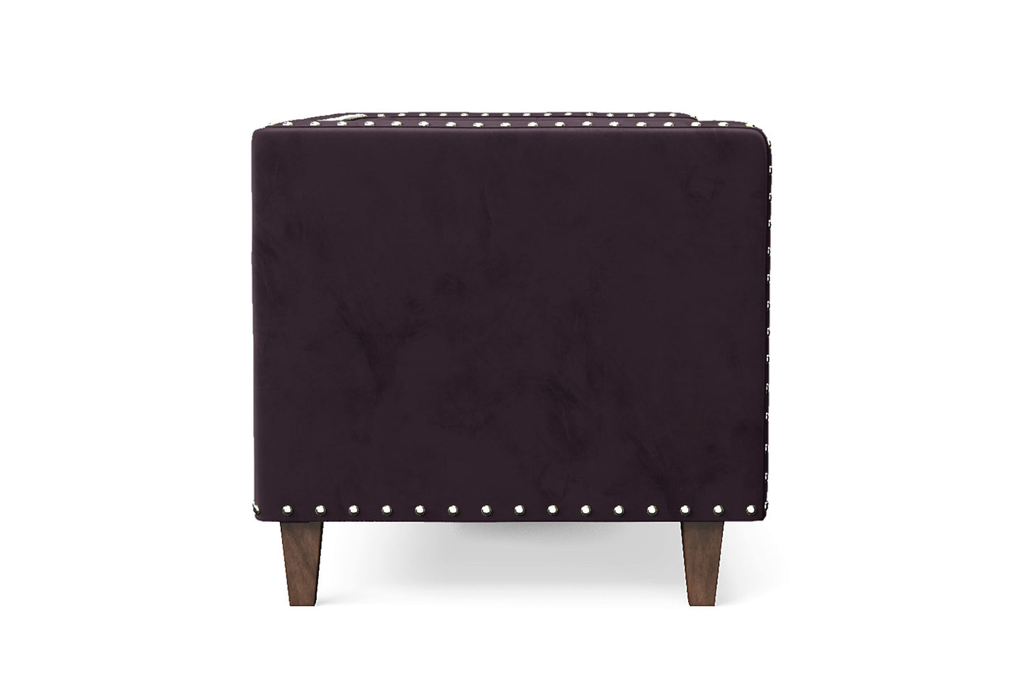 Rovigo 2 Seater Sofa Purple Velvet