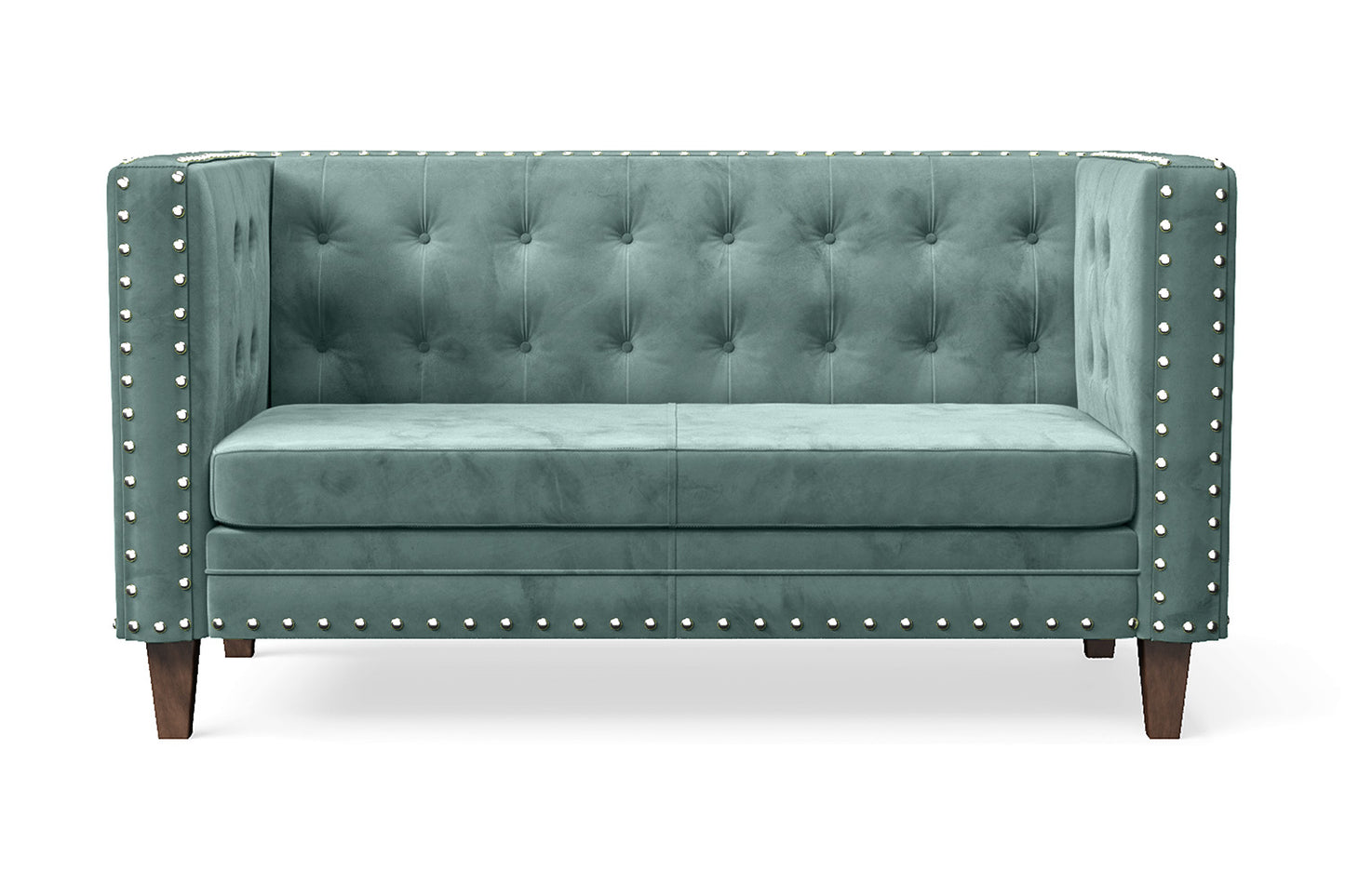 Rovigo 2 Seater Sofa Teal Velvet