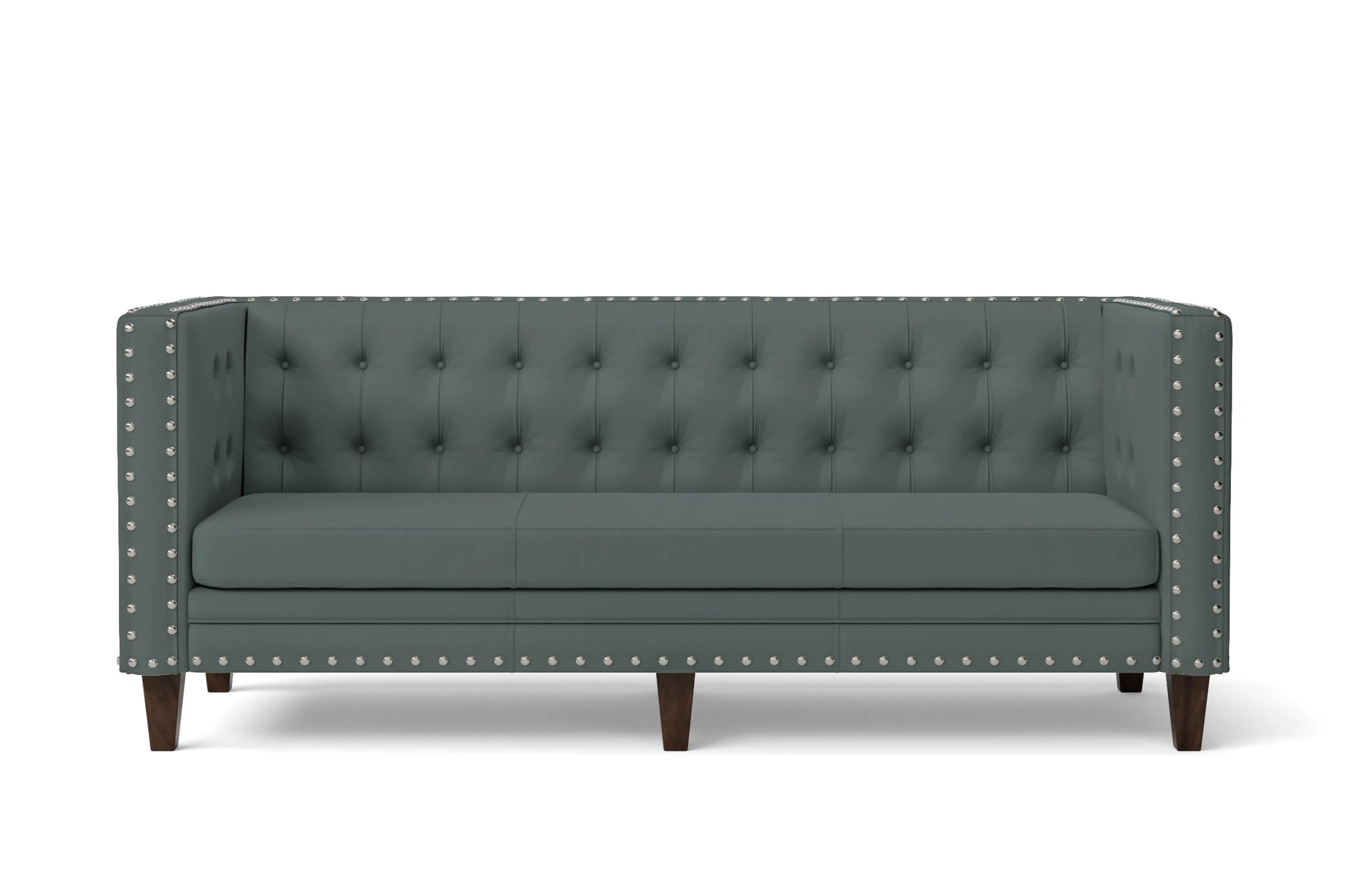 Rovigo 3 Seater Sofa Dusky Turquoise Leather