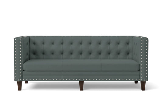 Rovigo 3 Seater Sofa Dusky Turquoise Leather