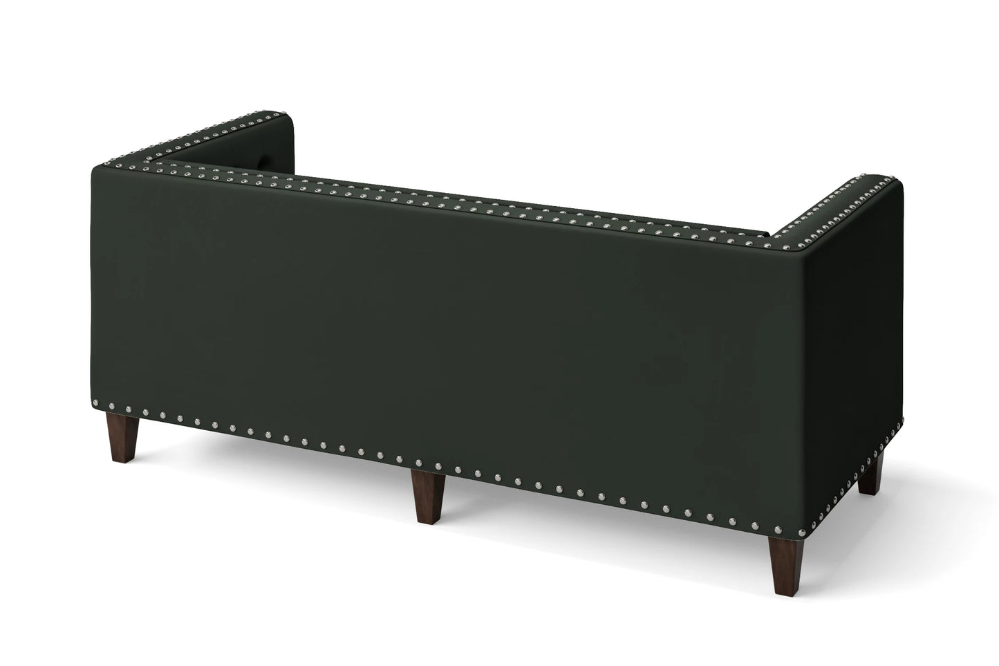 Rovigo 3 Seater Sofa Green Leather