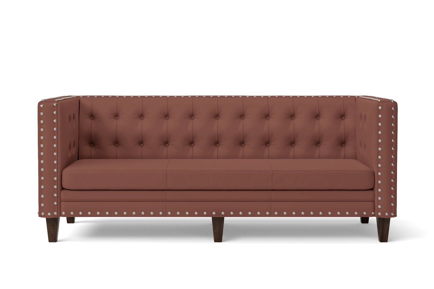 Rovigo 3 Seater Sofa Mauve Leather