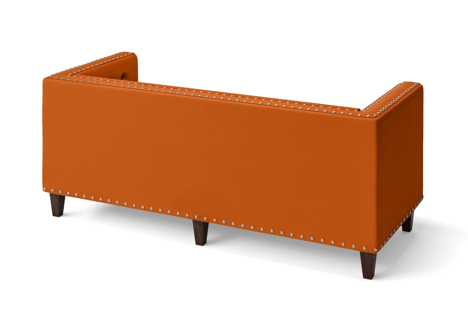 Rovigo 3 Seater Sofa Orange Leather