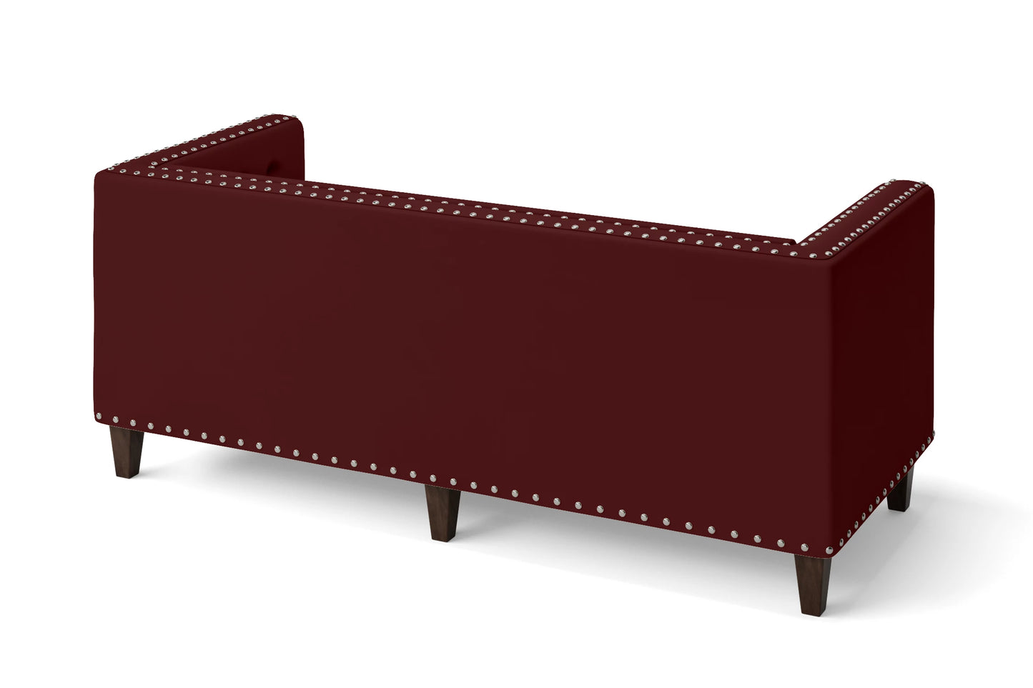 Rovigo 3 Seater Sofa Red Leather