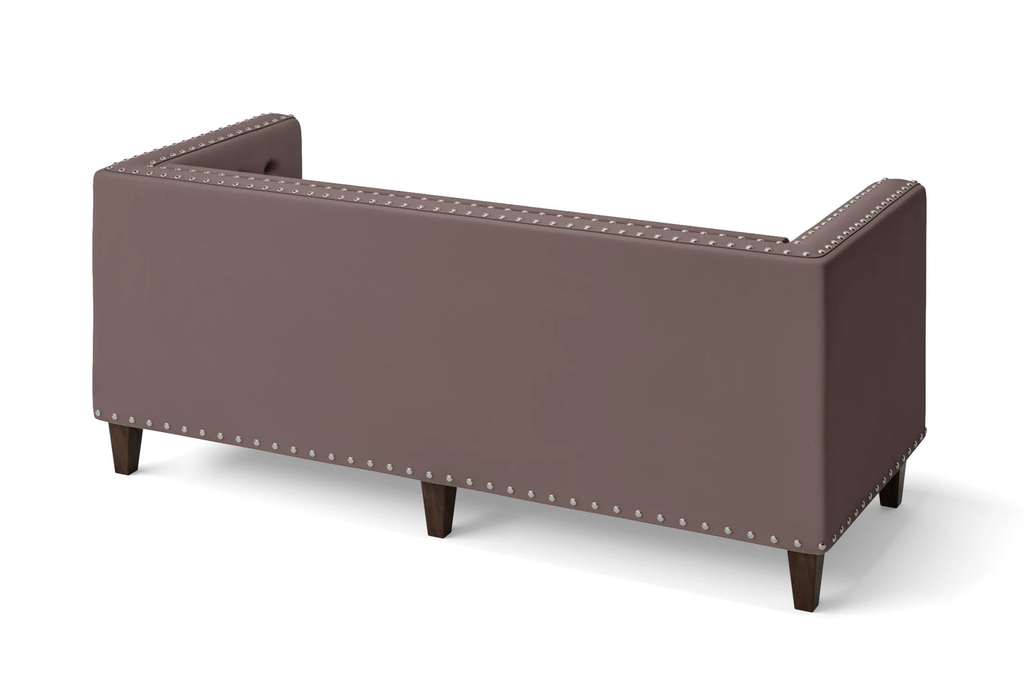 Rovigo 3 Seater Sofa Rose Taupe Leather