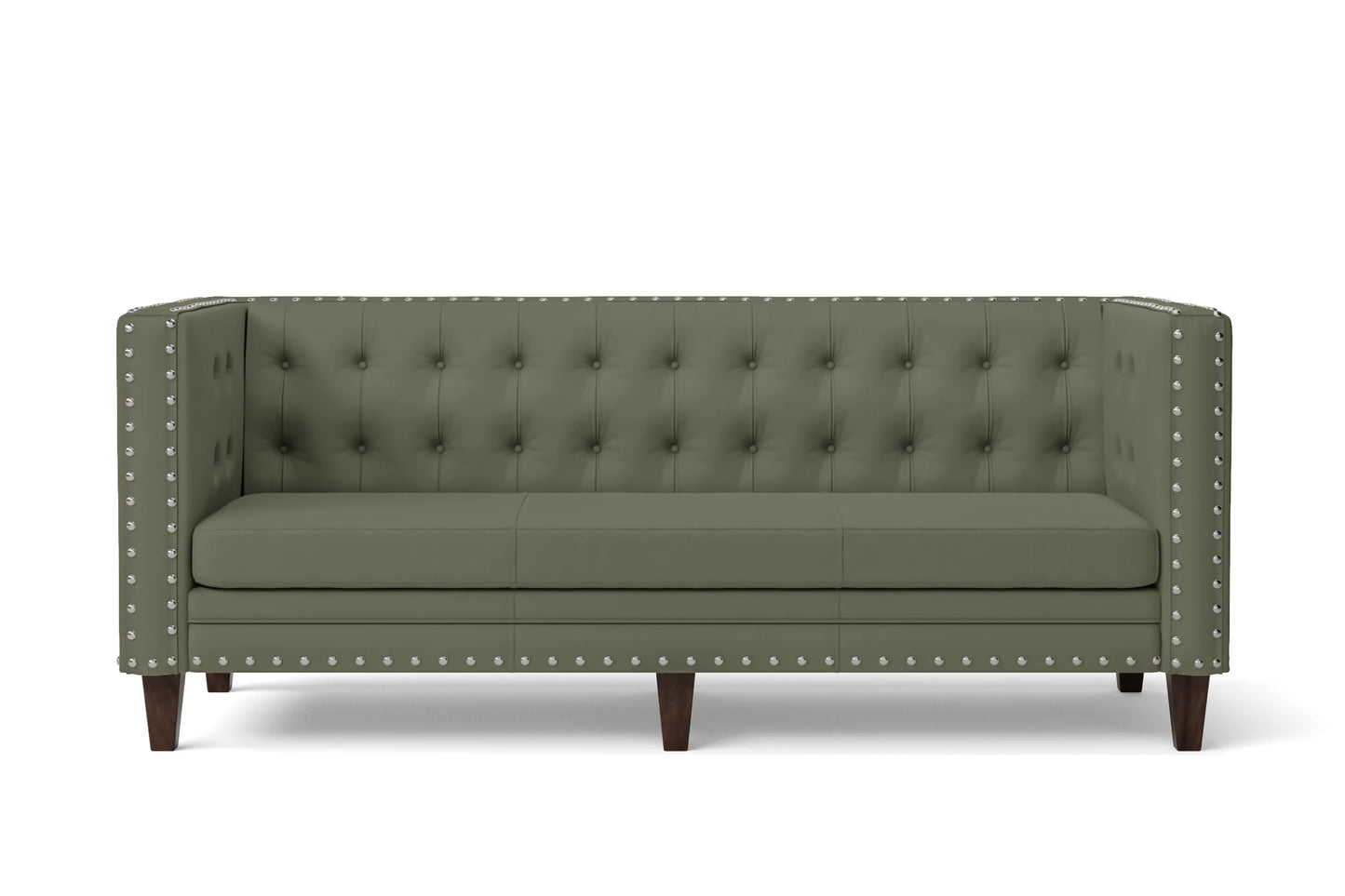 Rovigo 3 Seater Sofa Sage Leather