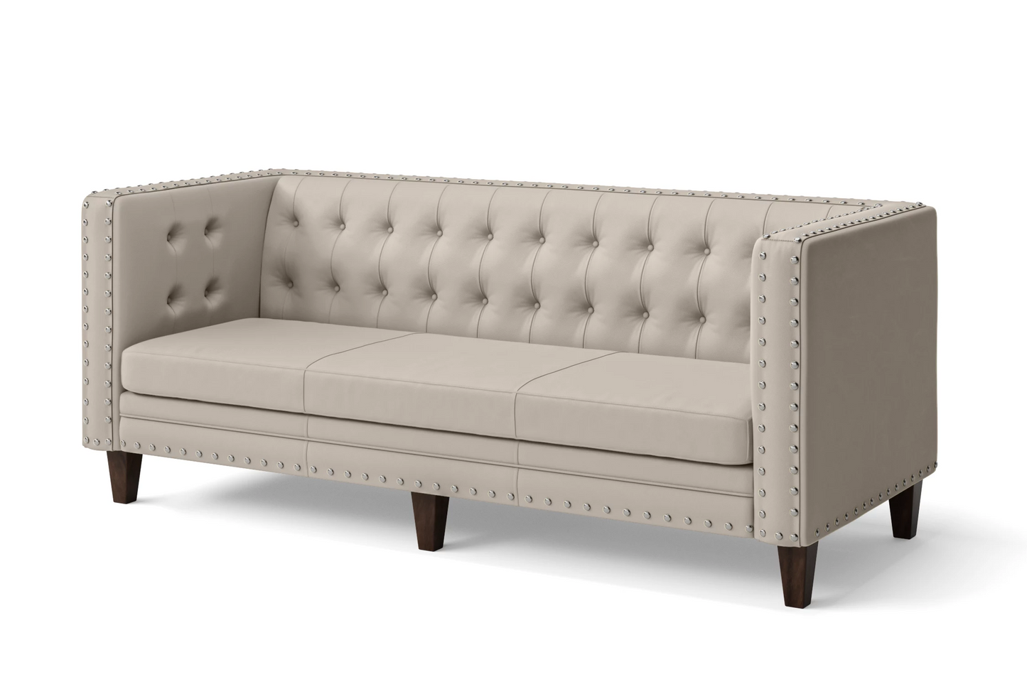 Rovigo 3 Seater Sofa Sand Leather