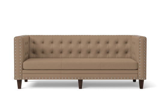 Rovigo 3 Seater Sofa Stone Leather