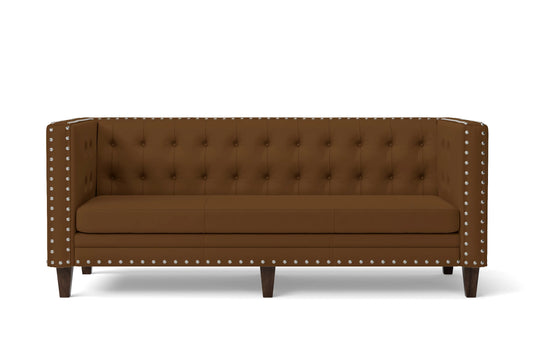 Rovigo 3 Seater Sofa Walnut Brown Leather